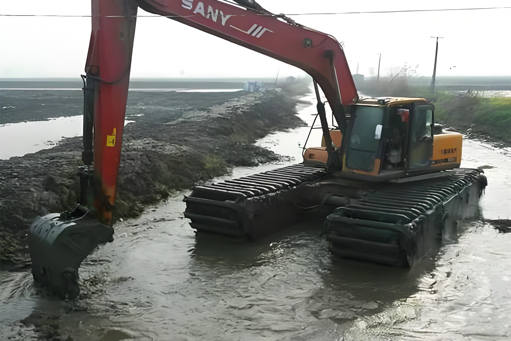 湖南益陽挖機清淤施工隊 - 挖機加長臂清淤的施工效率怎么樣？