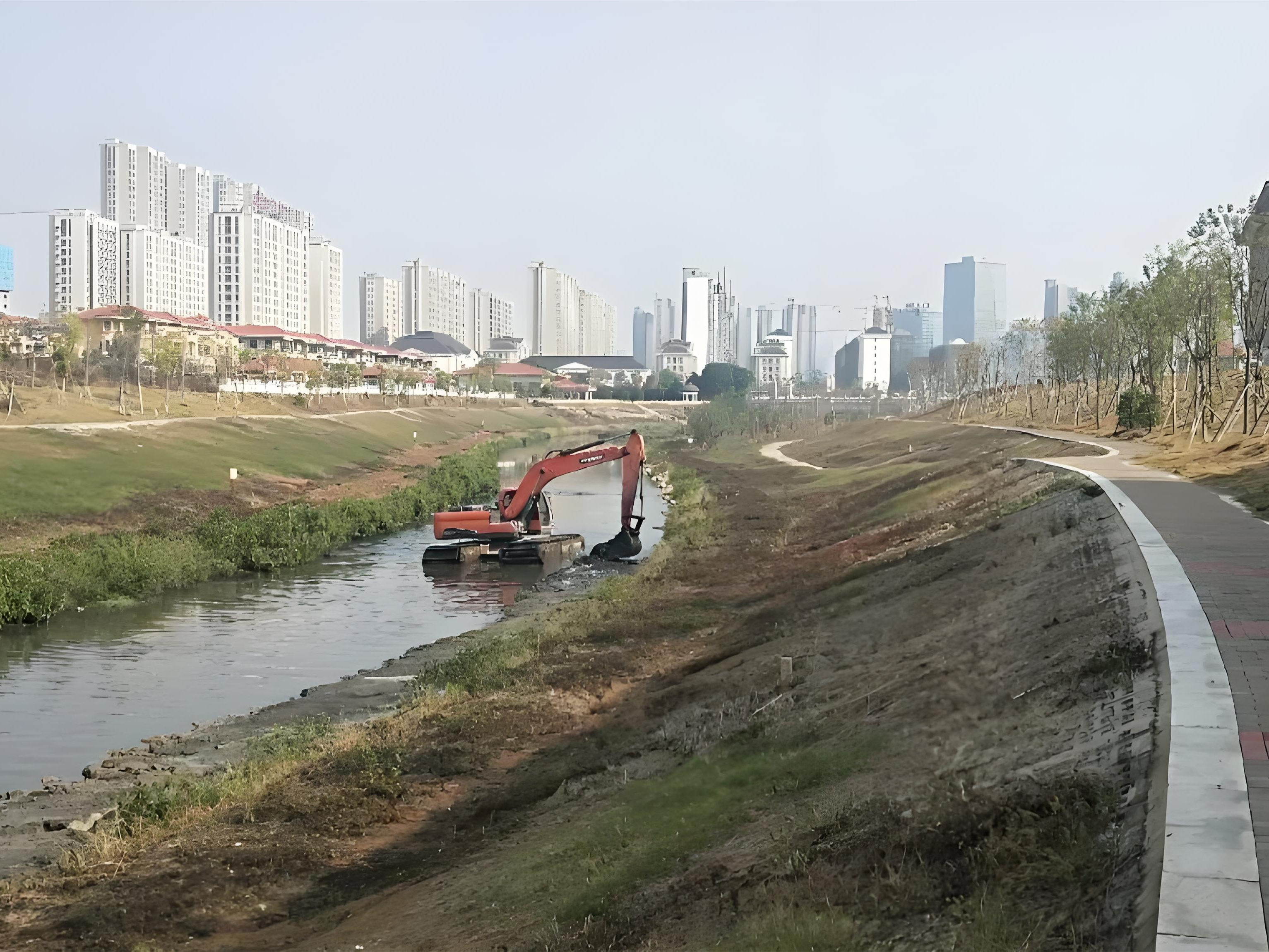 上海青浦區(qū)挖機清淤施工隊-沼澤地清淤后如何防止再次淤積？