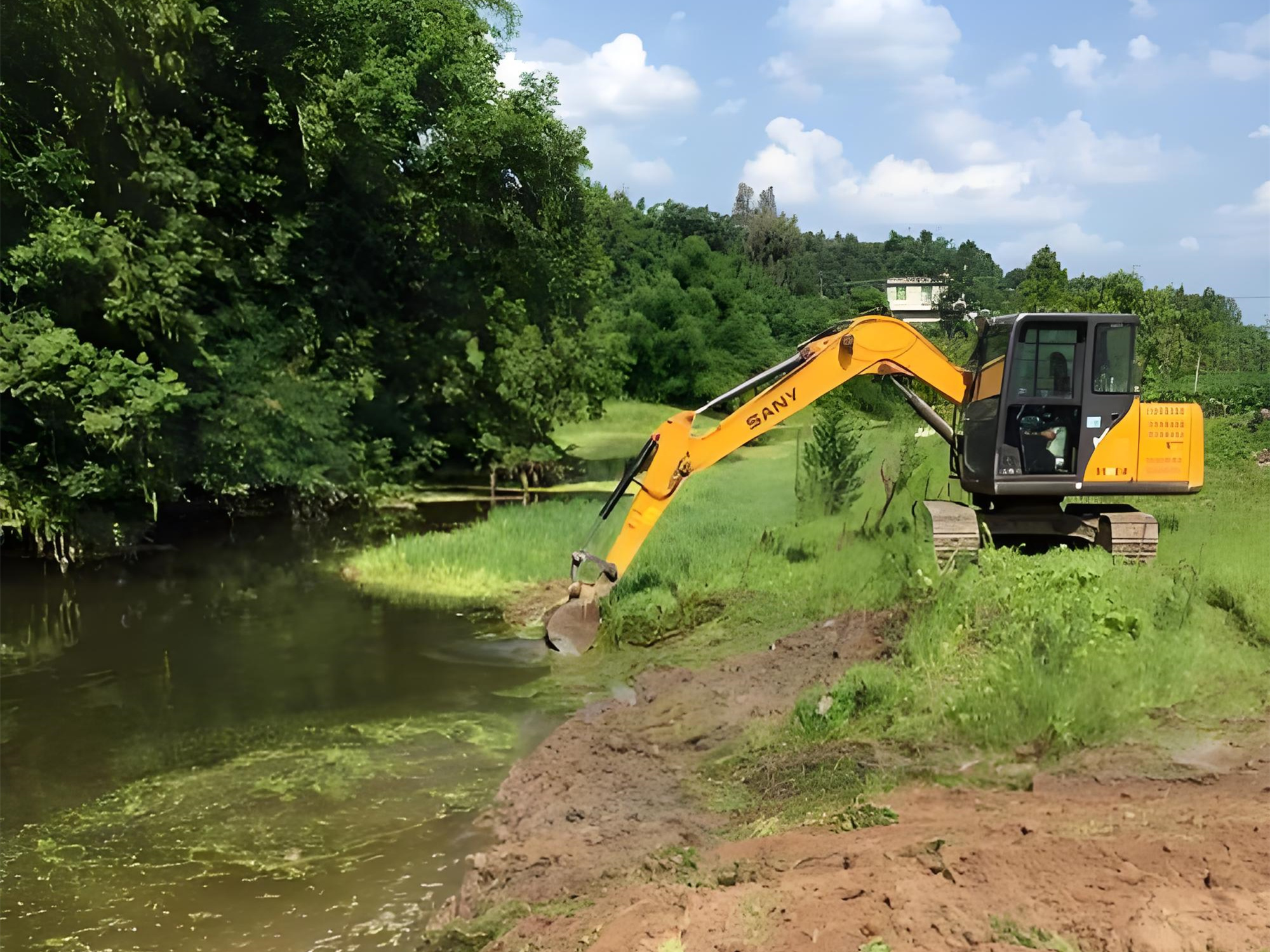 北京朝陽區(qū)水上挖機清淤隊-水庫清淤的最佳施工時段是什么時候？